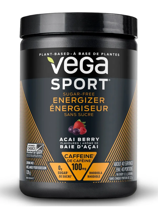 Vega Sport PreWorkout Energizer Sugarfree Berry 128g
