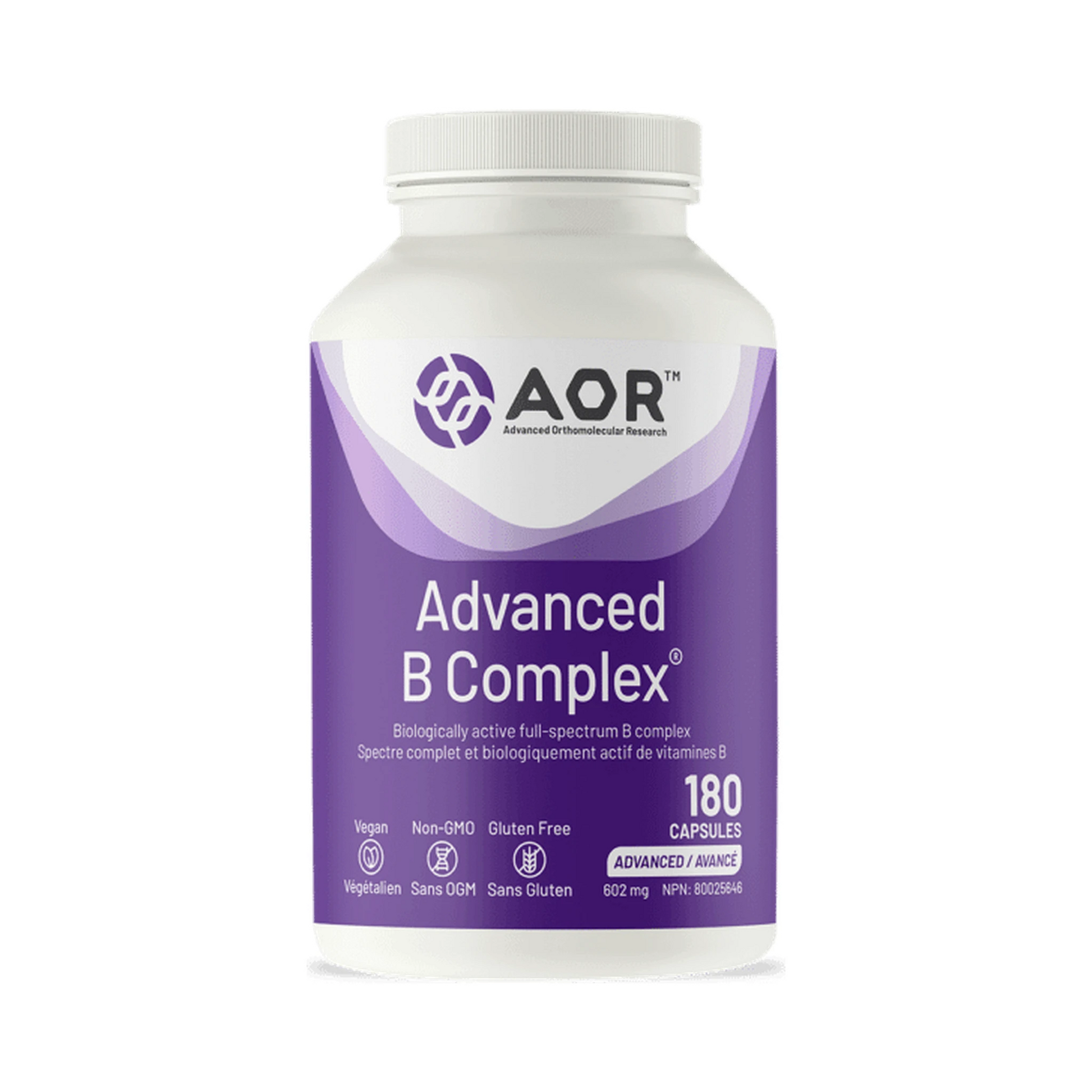 AOR Advanced B Complex 180 Capsules