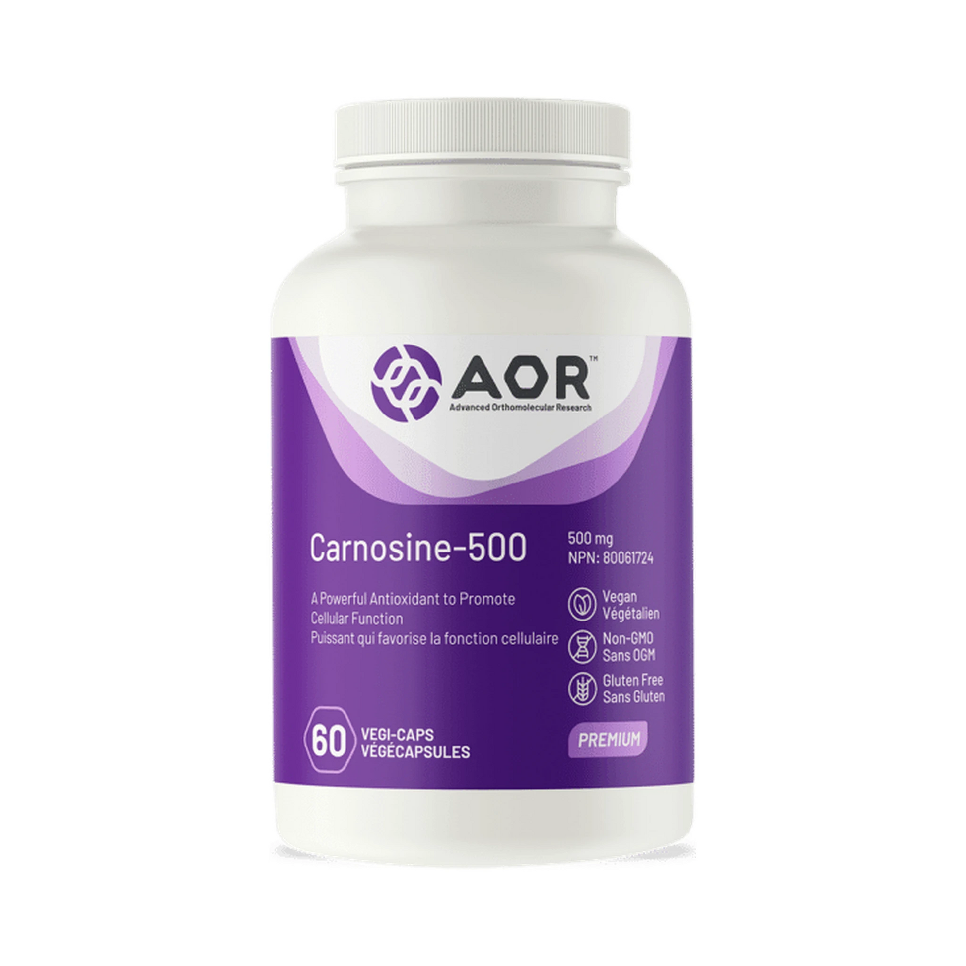 AOR Carnosine-500 60 Capsules