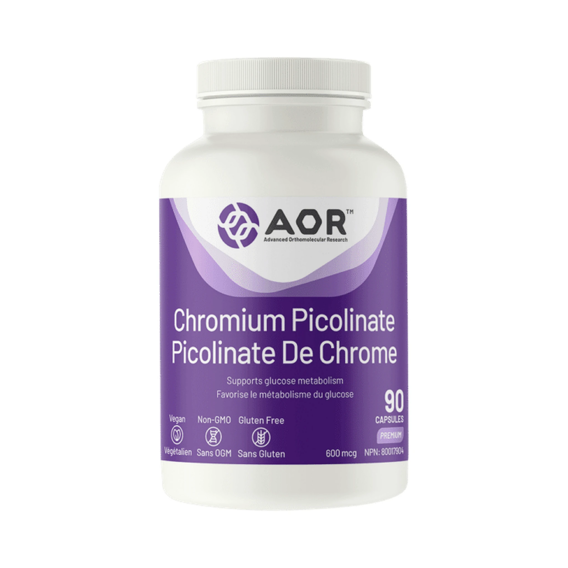 AOR Chromium Picolinate 90 Capsules