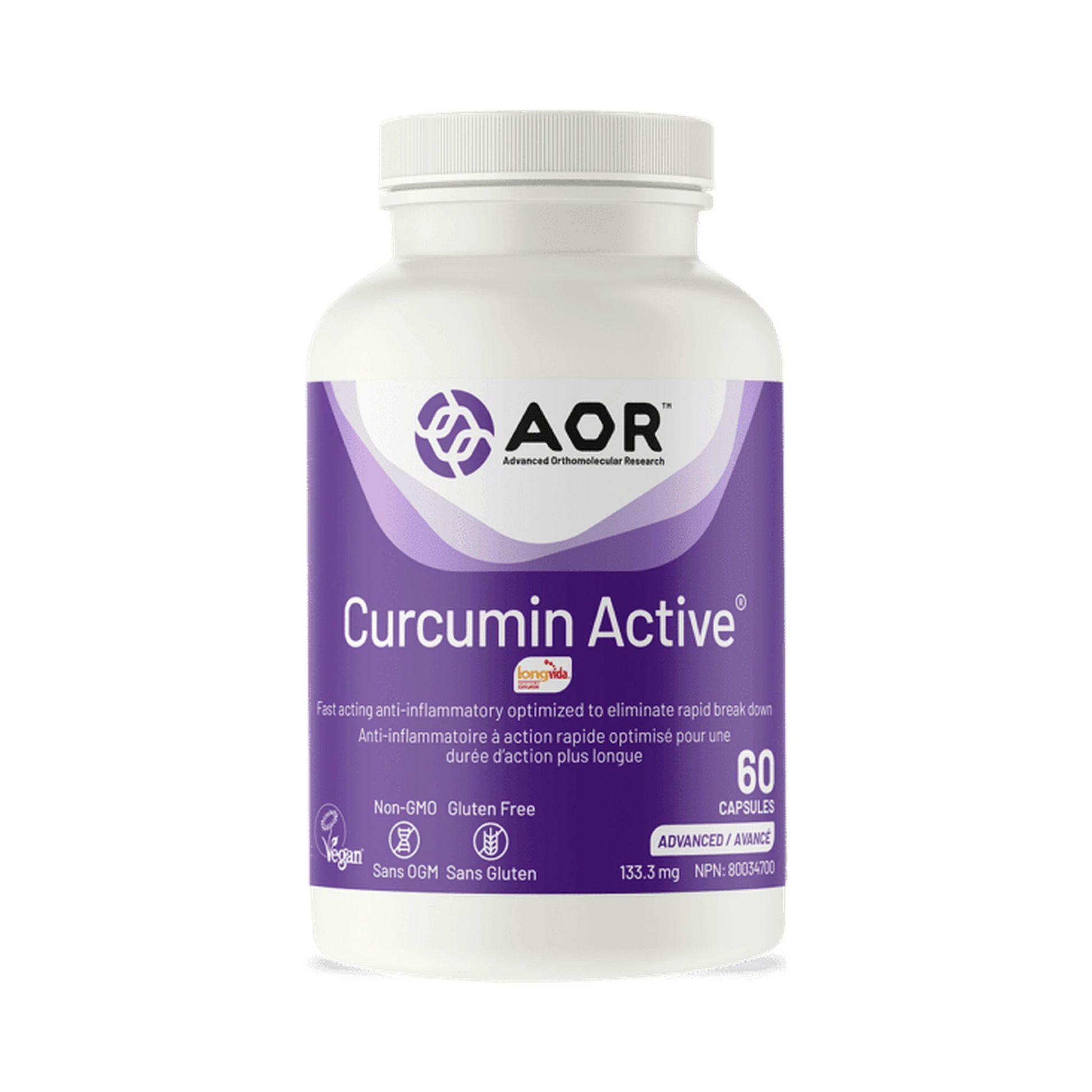 AOR Curcumin Active 60 Capsules
