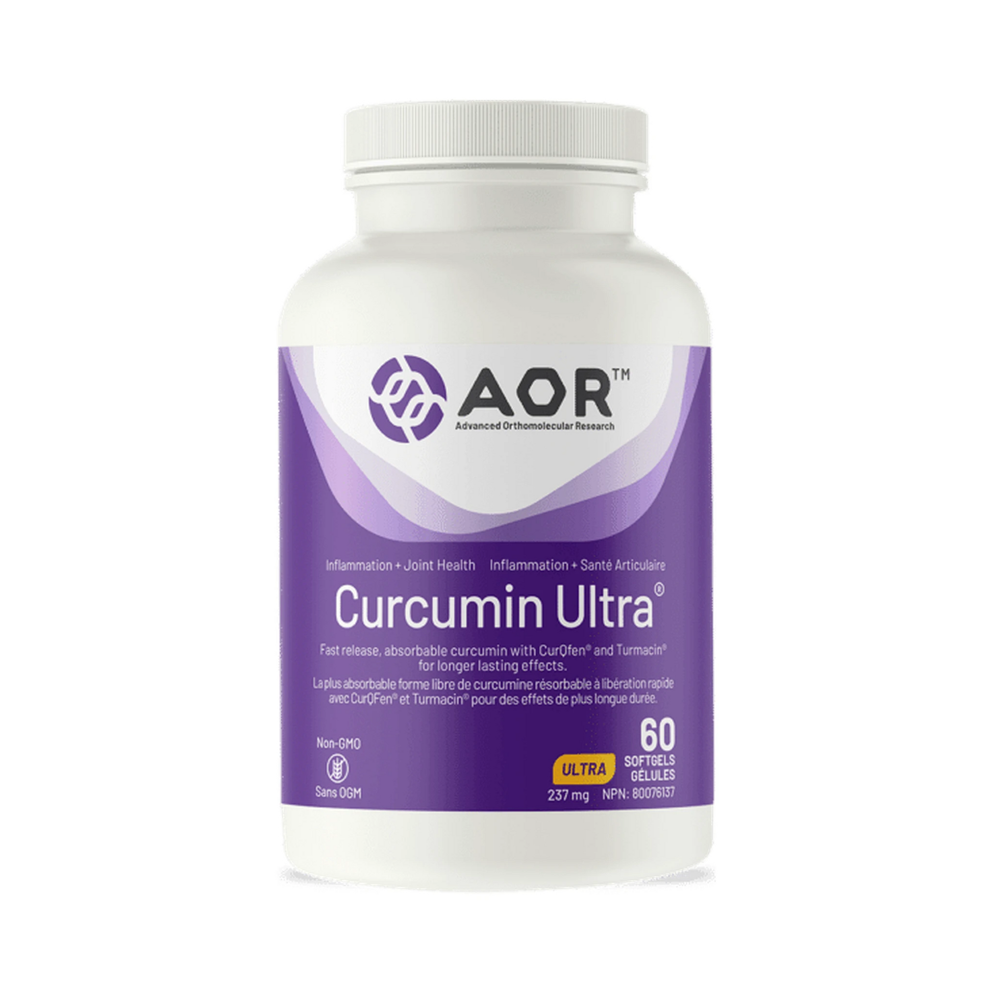AOR Curcumin Ultra 60 Softgels