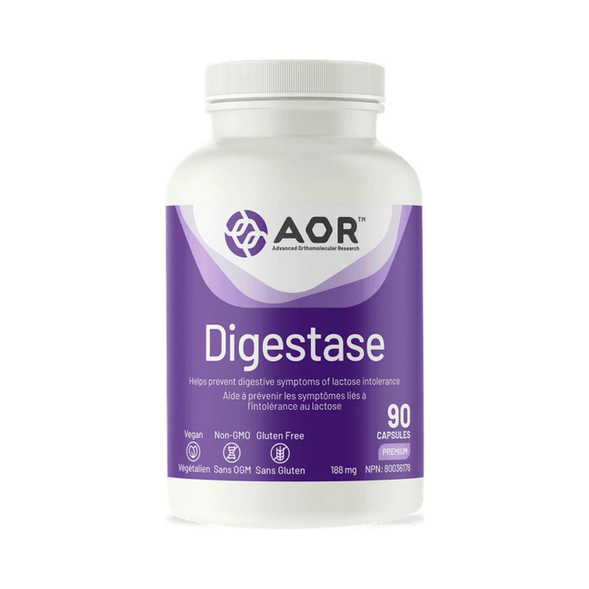AOR Digestase 90 Capsules