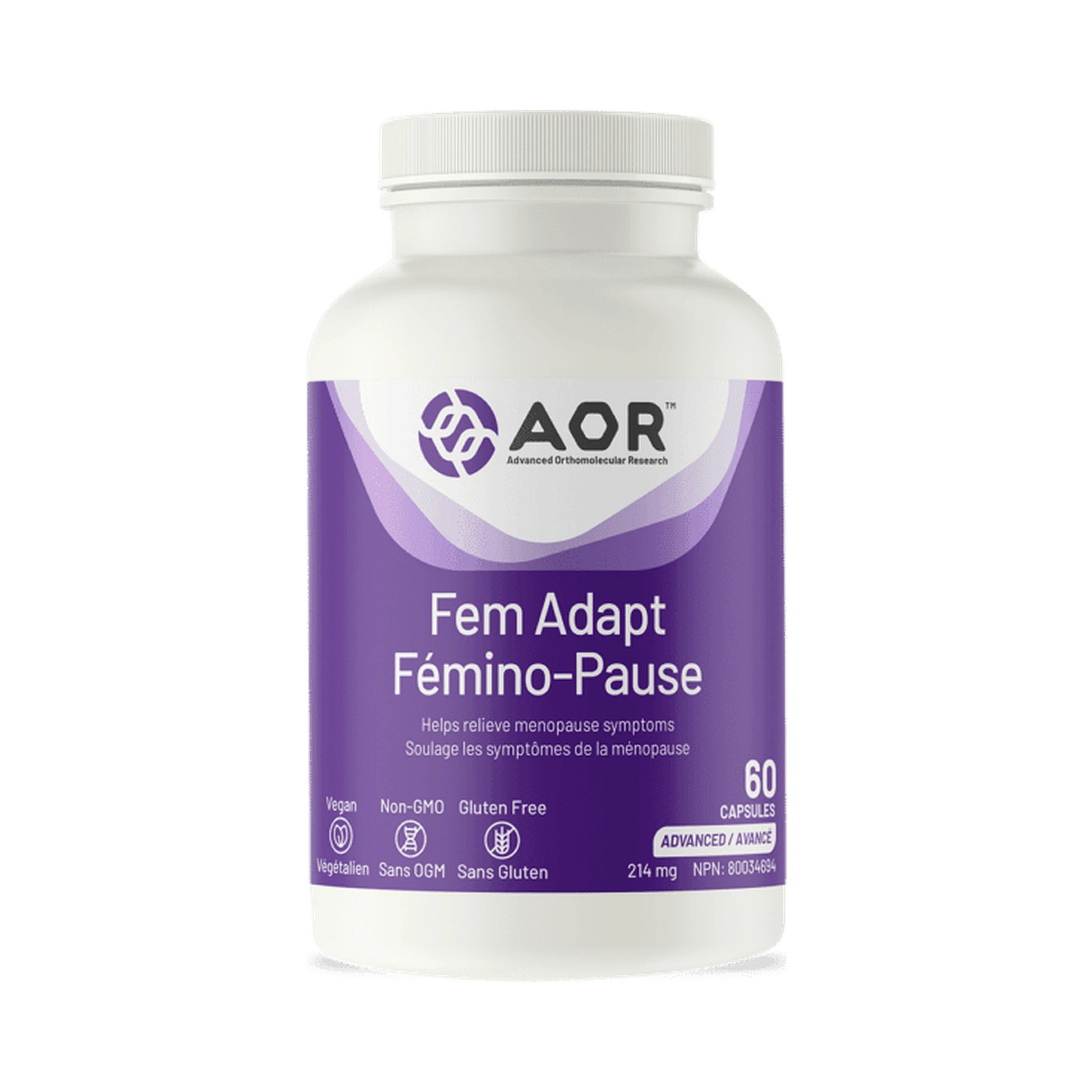 AOR Fem Adapt 60 Capsules