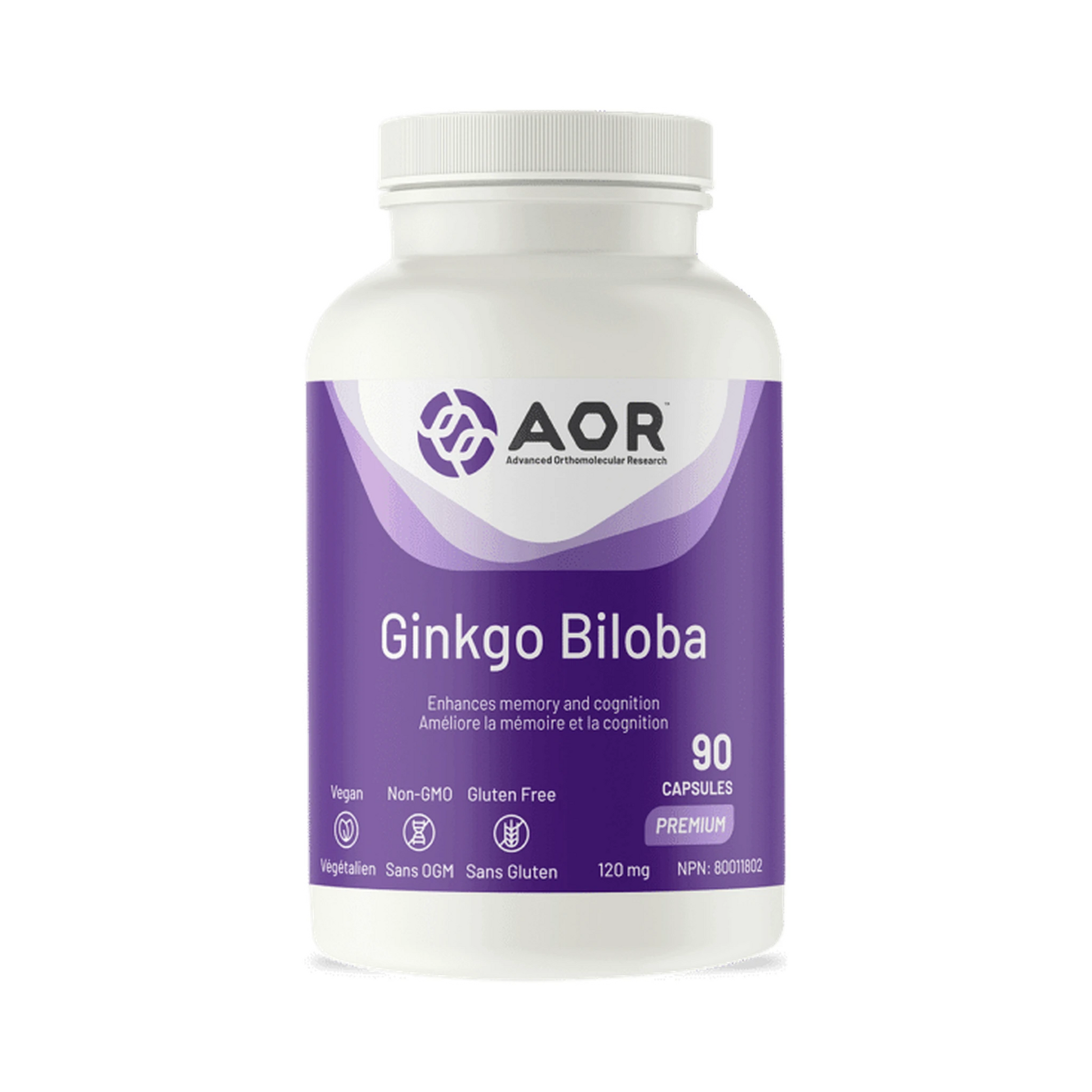 AOR Ginkgo Biloba 90 Capsules