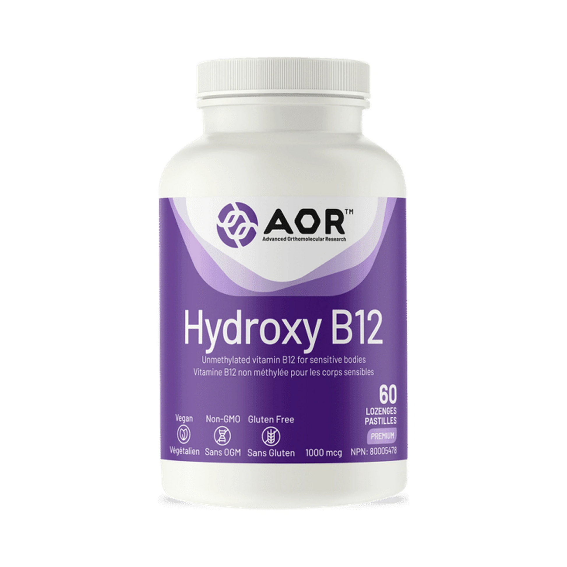 AOR Hydroxy B12 60 Tablets