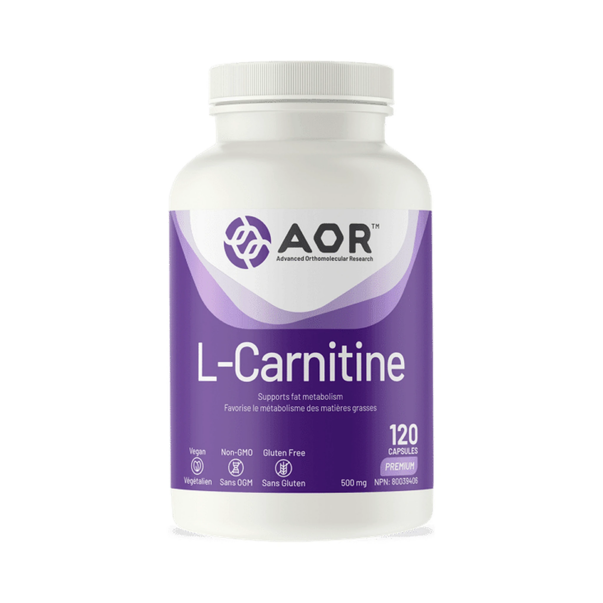 AOR L-Carnitine 120 Capsules