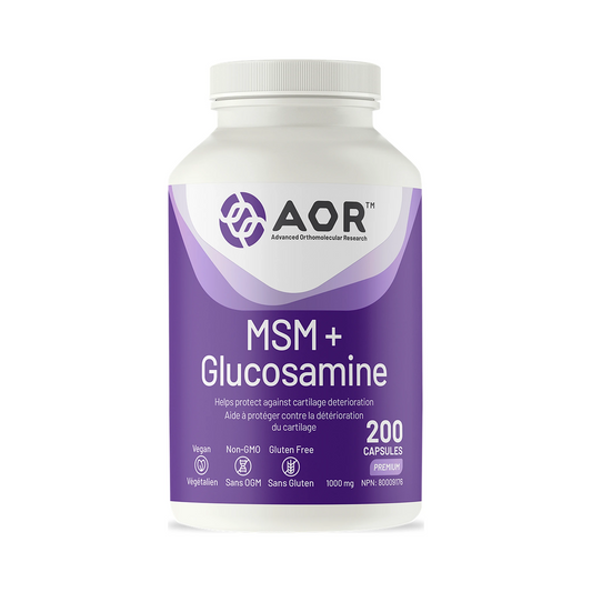 AOR MSM + Glucosamine 200 Capsules