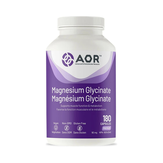 AOR Magnesium Glycinate 180 Capsules