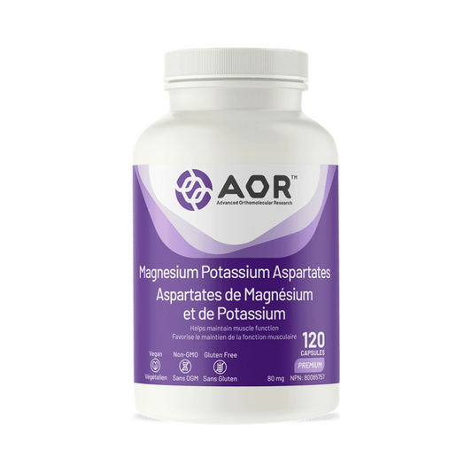 AOR Magnesium/Potassium Aspartates 120 Capsules