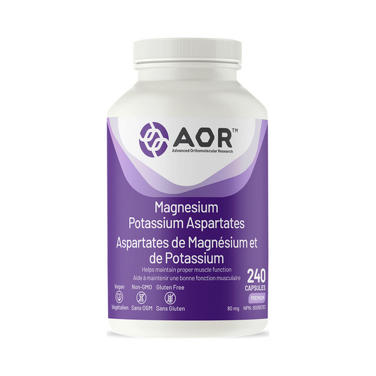 AOR Magnesium/Potassium Aspartates 240 Capsules