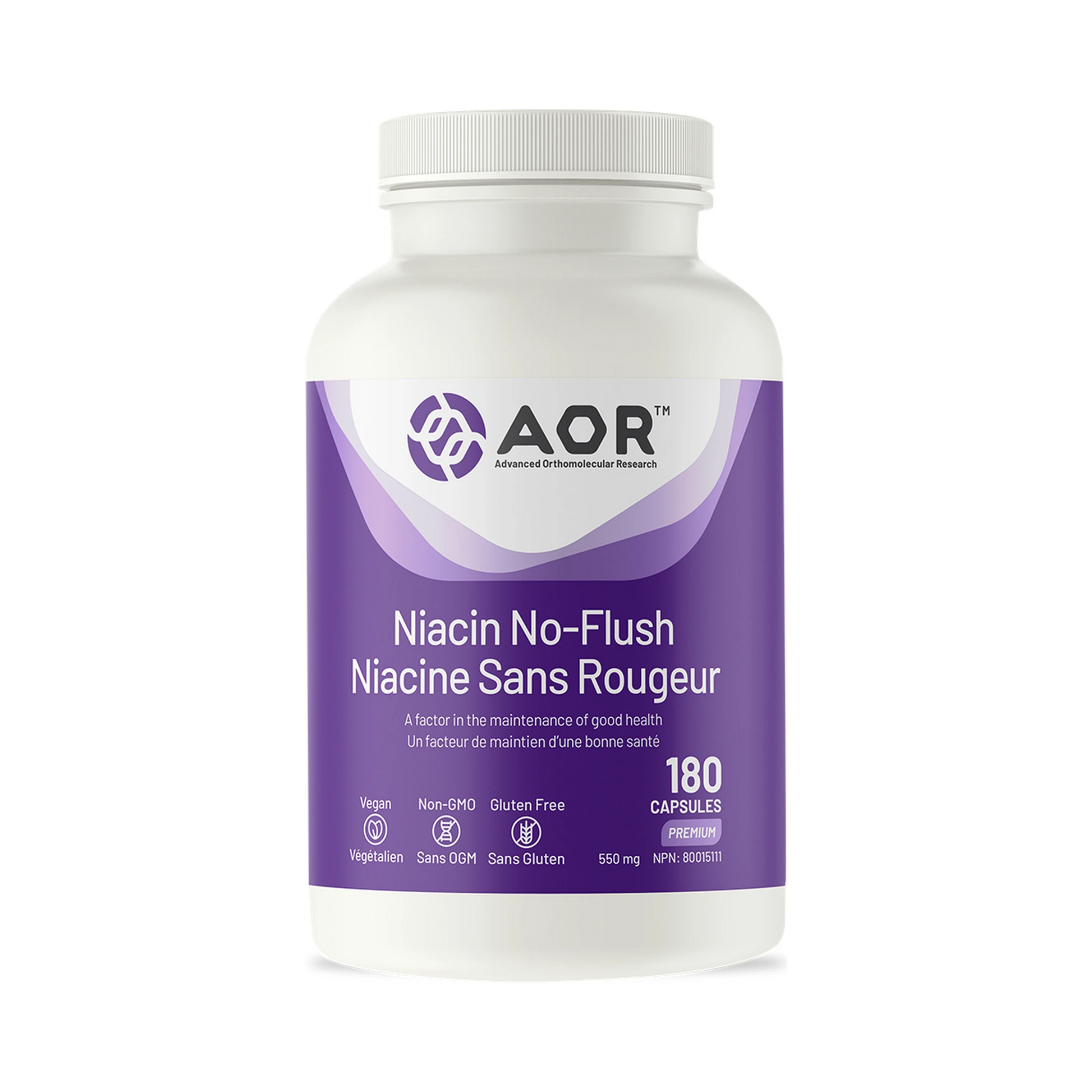 AOR Niacin No-Flush 180 Capsules