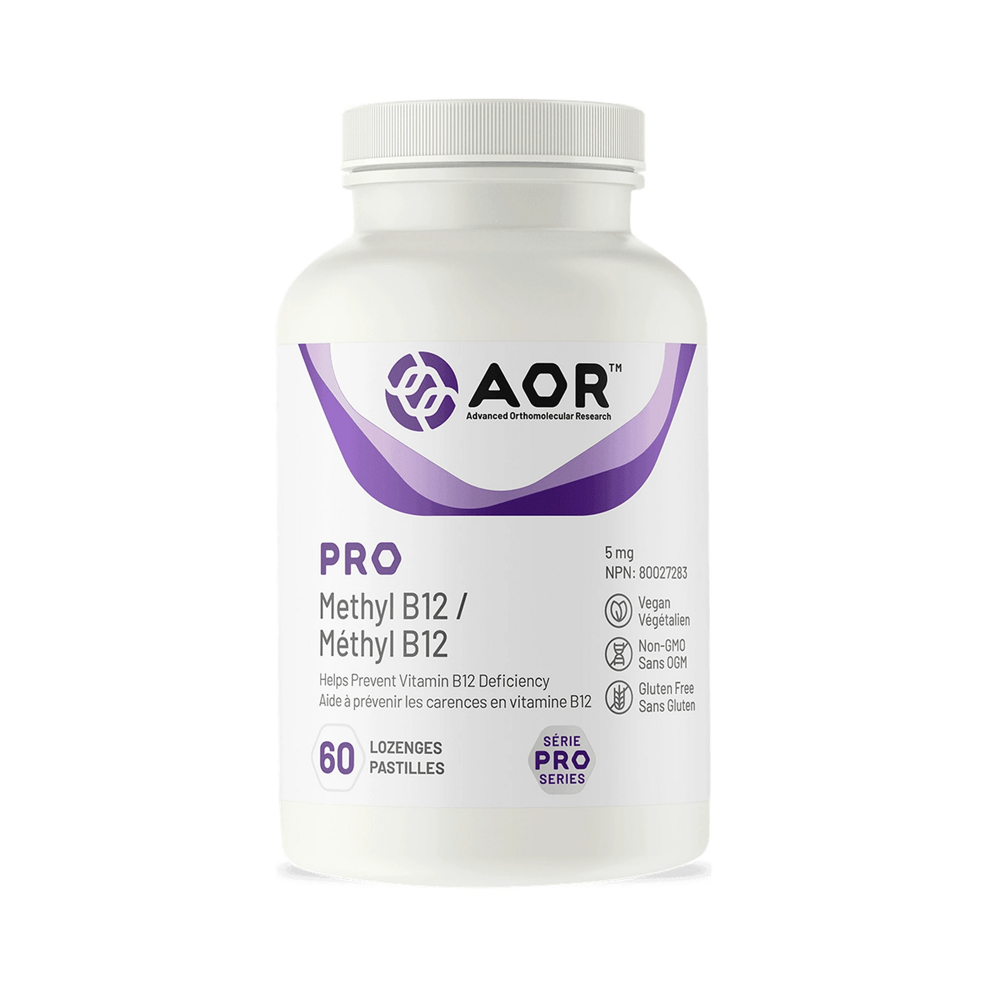 AOR PRO Methyl B12 - 5 mg 60 Tablets 