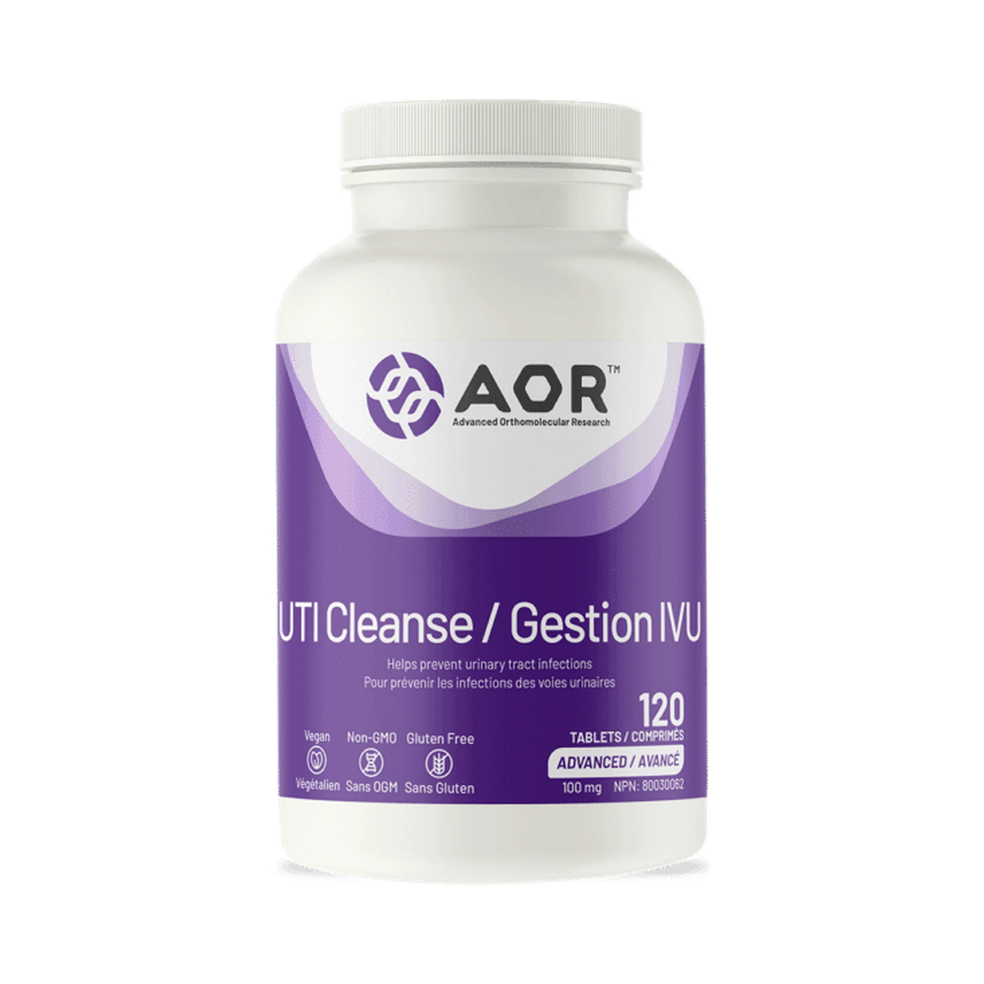 AOR UTI Cleanse 120 Tablets