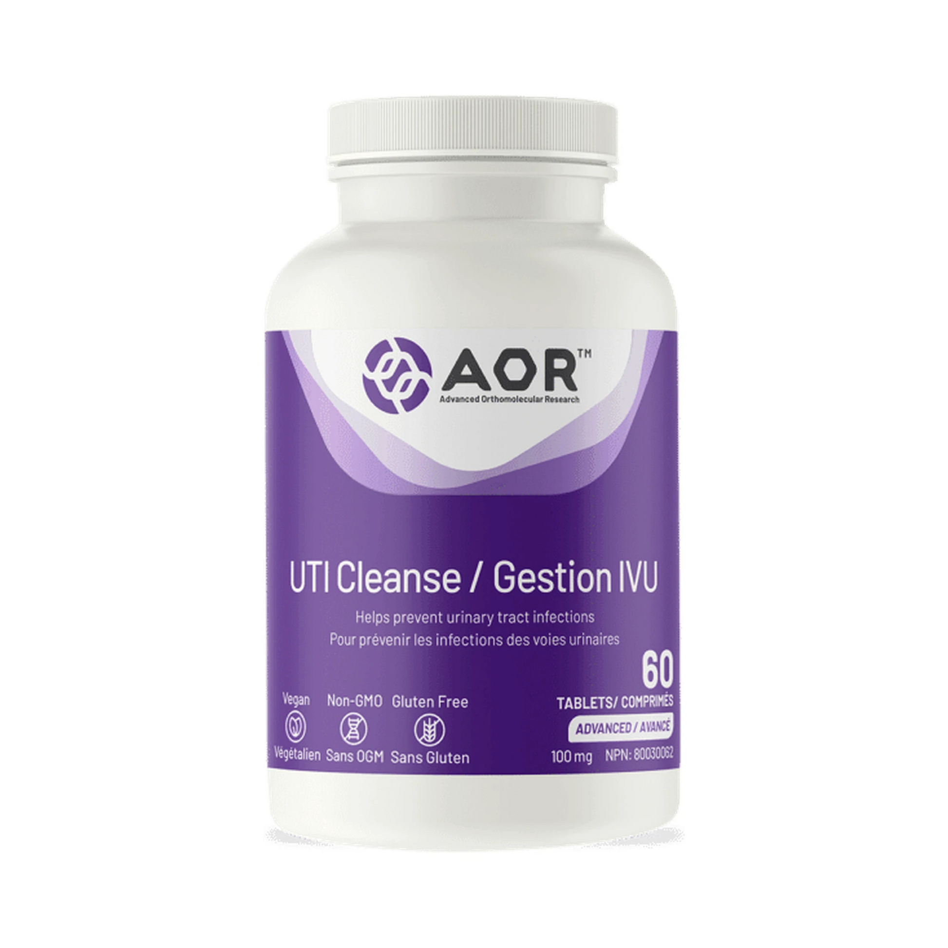AOR UTI Cleanse 60 Tablets