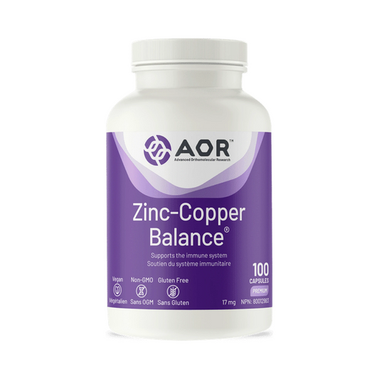 AOR Zinc-Copper Balance 100 Capsules