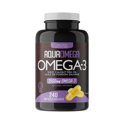 AquaOmega Omega-3 High DHA 240 Softgels