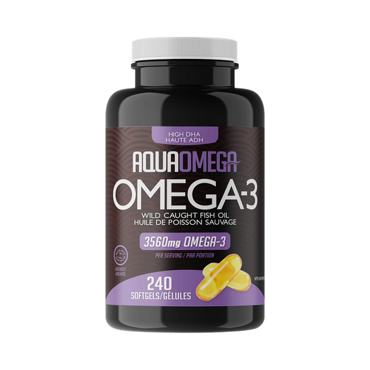 AquaOmega Omega-3 High DHA 240 Softgels