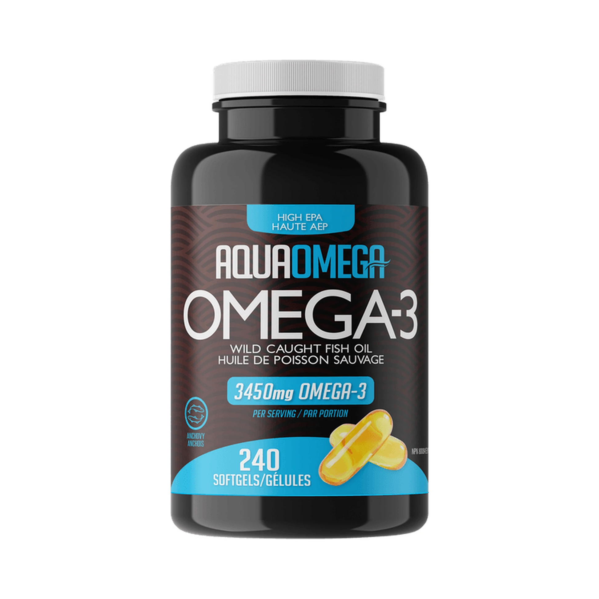 AquaOmega Omega-3 High EPA 240 Softgels