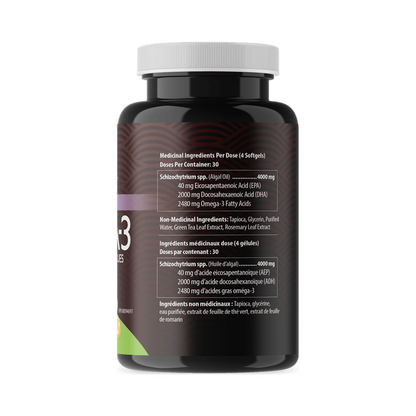 AquaOmega Omega-3 Plant-Based 120 Capsules