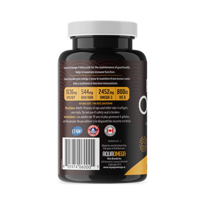 AquaOmega Omega-3 Standard 120 Softgels