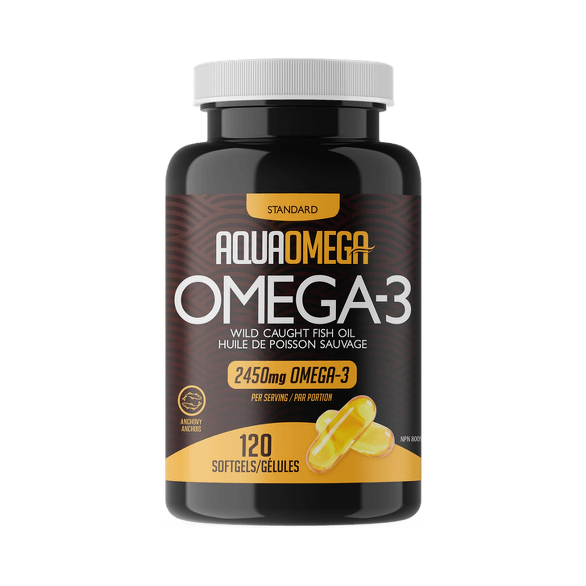 AquaOmega Omega-3 Standard 120 Softgels