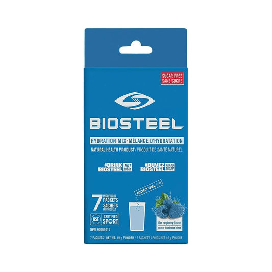 BioSteel Hydration Mix Blue Raspberry 7 Packs Case of 6