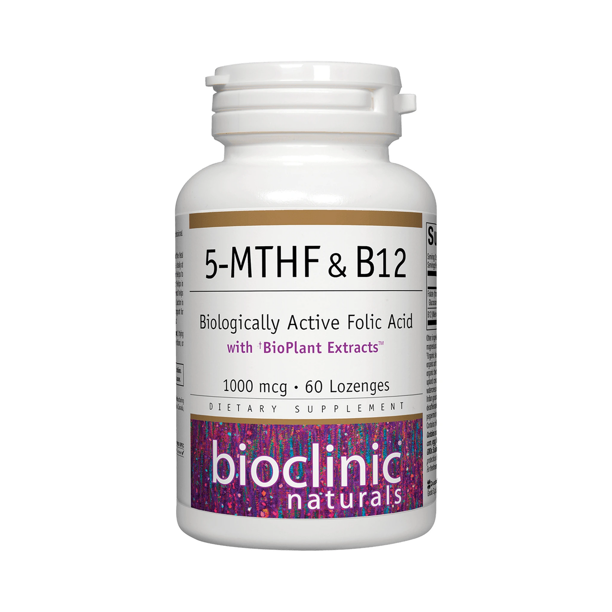 Bioclinic Naturals 5-MTHF & B12 60 Lozenges