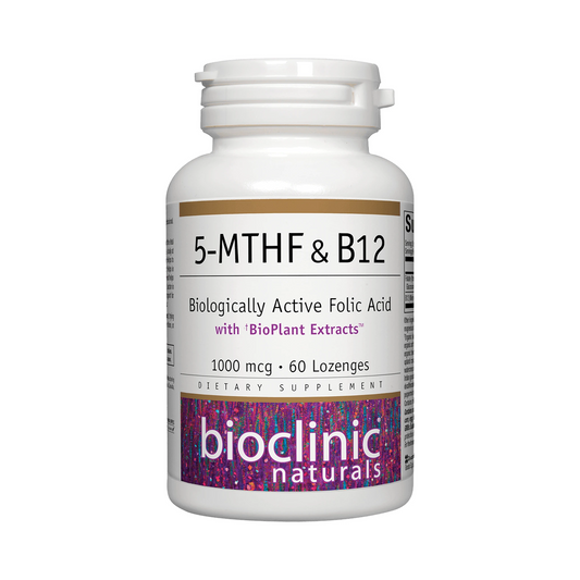 Bioclinic Naturals 5-MTHF & B12 60 Lozenges