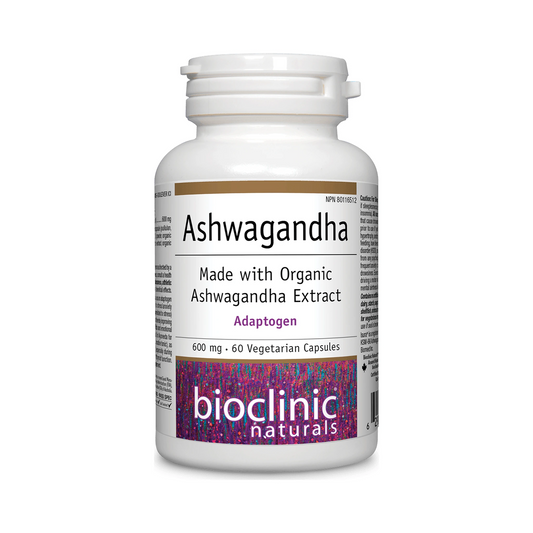 Bioclinic Naturals Ashwagandha 600mg 60 Veg Capsules