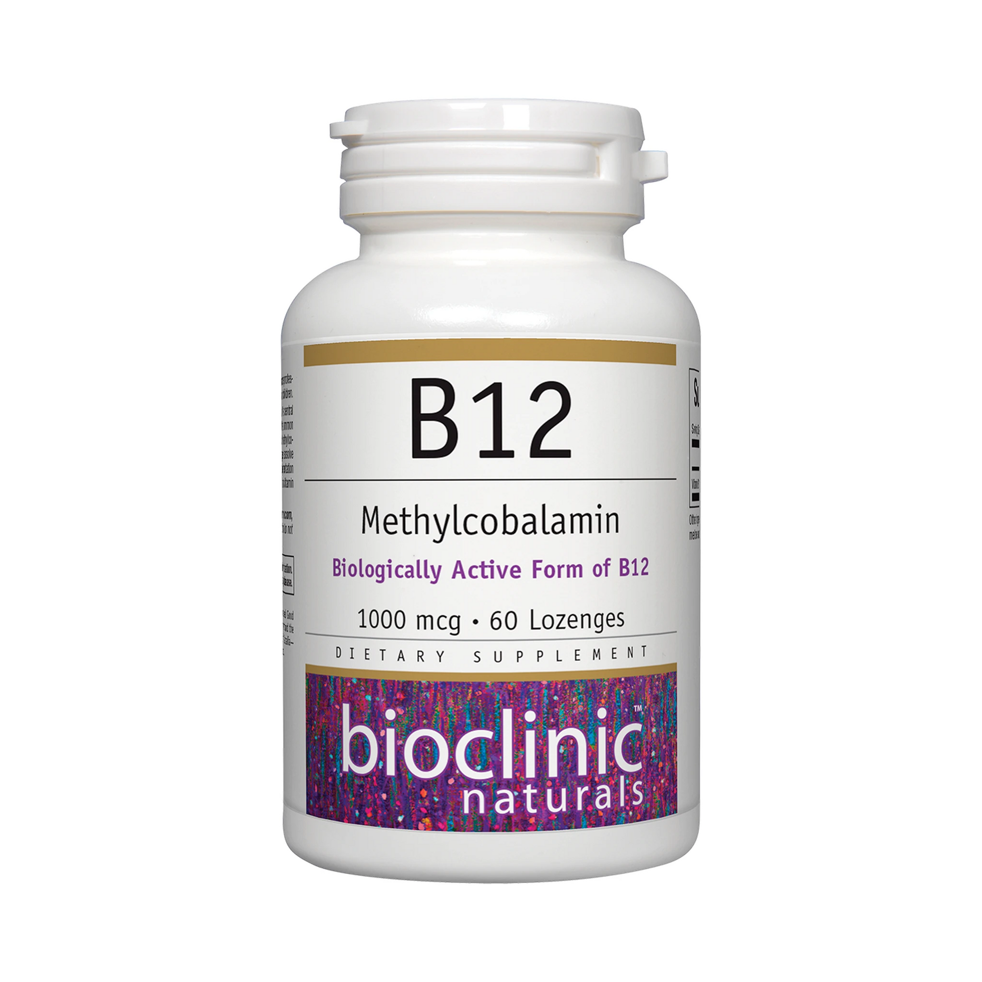 Bioclinic Naturals B12 Methylcobalamin 1000 mcg 60 Lozenges