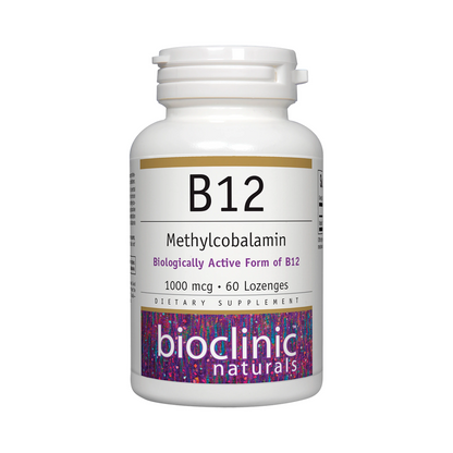 Bioclinic Naturals B12 Methylcobalamin 1000 mcg 60 Lozenges