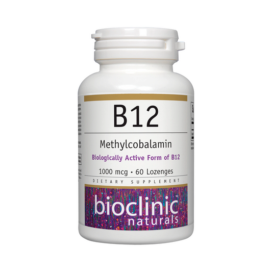 Bioclinic Naturals B12 Methylcobalamin 1000 mcg 60 Lozenges