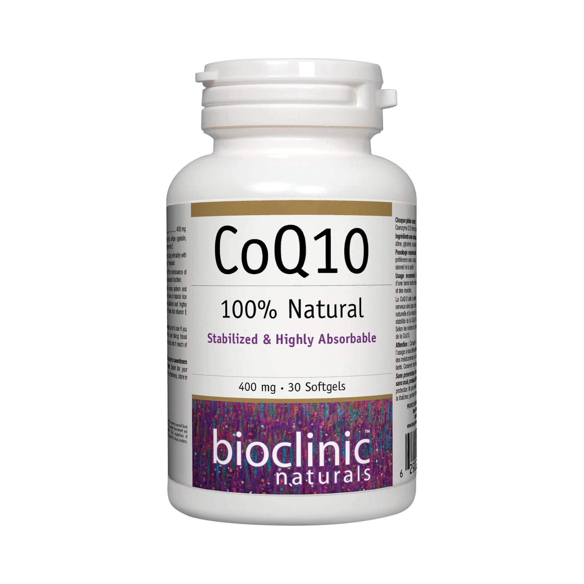 Bioclinic Naturals Co-enzyme Q10 400 mg 30 Softgels