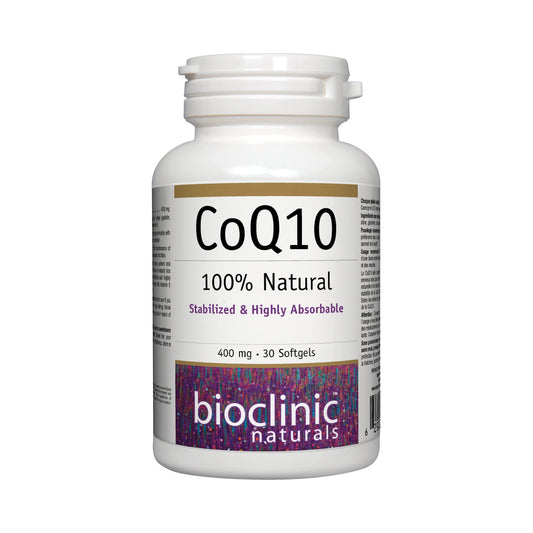Bioclinic Naturals Co-enzyme Q10 400 mg 30 Softgels