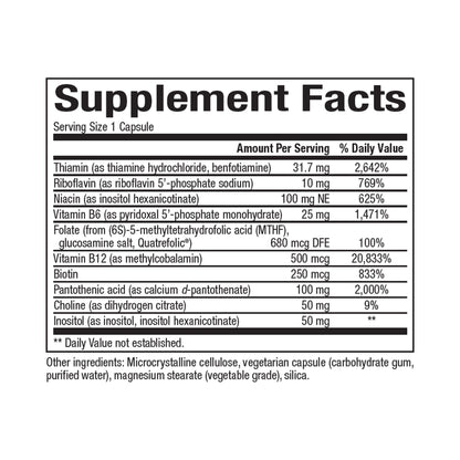 Bioclinic Naturals Enhanced B Complex 60 Capsules