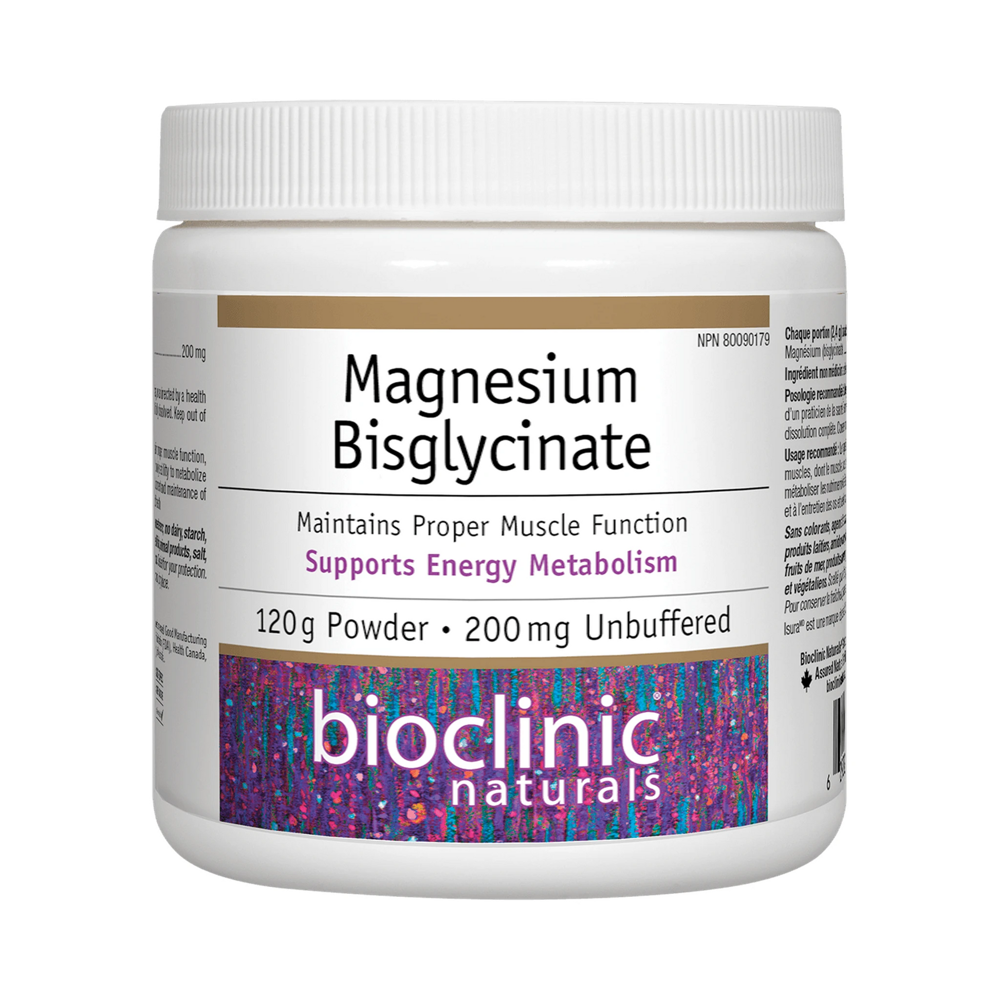 Bioclinic Naturals Magnesium Bisglycinate 200mg Powder 120g