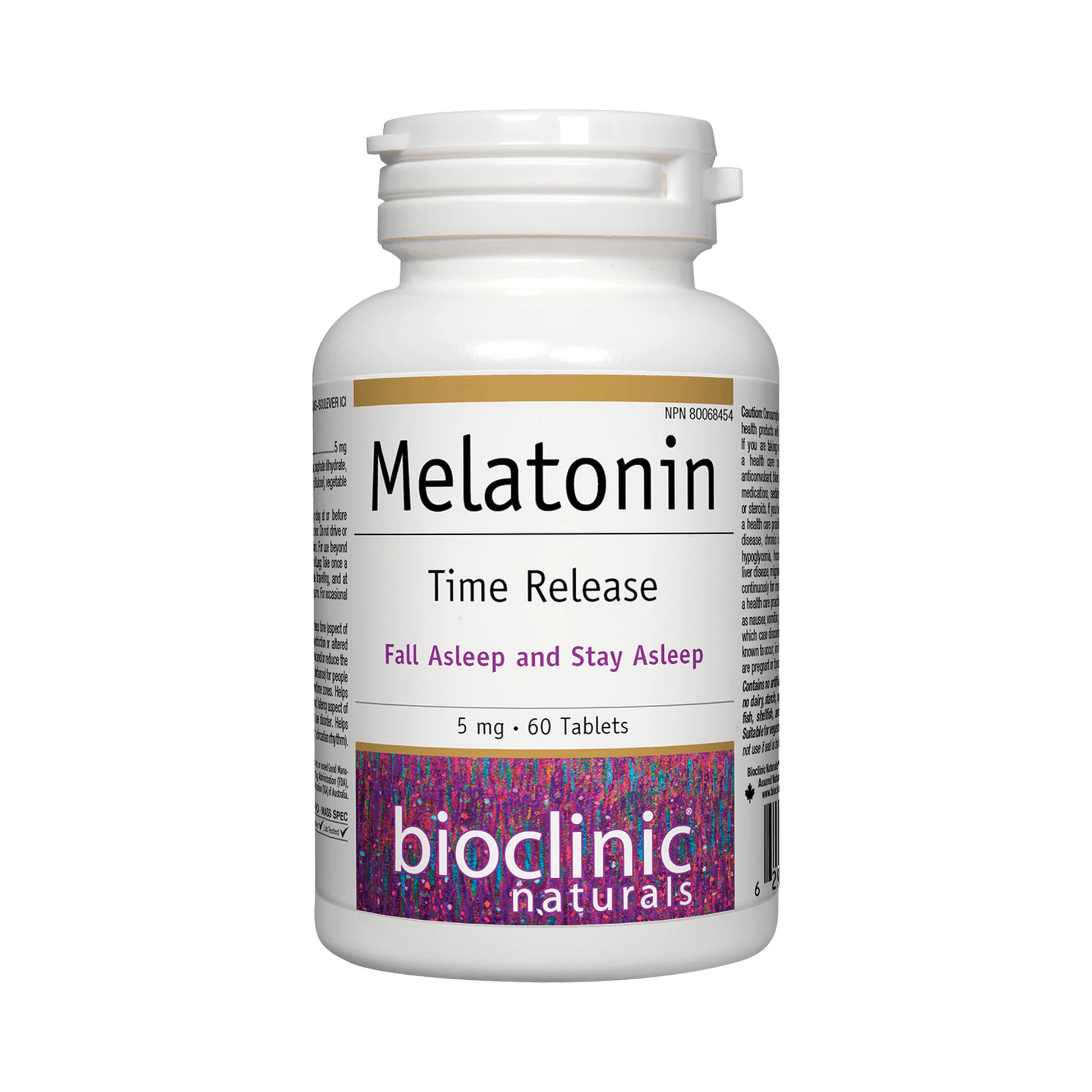 Bioclinic Naturals Melatonin Time Release 5mg 60 Tablets