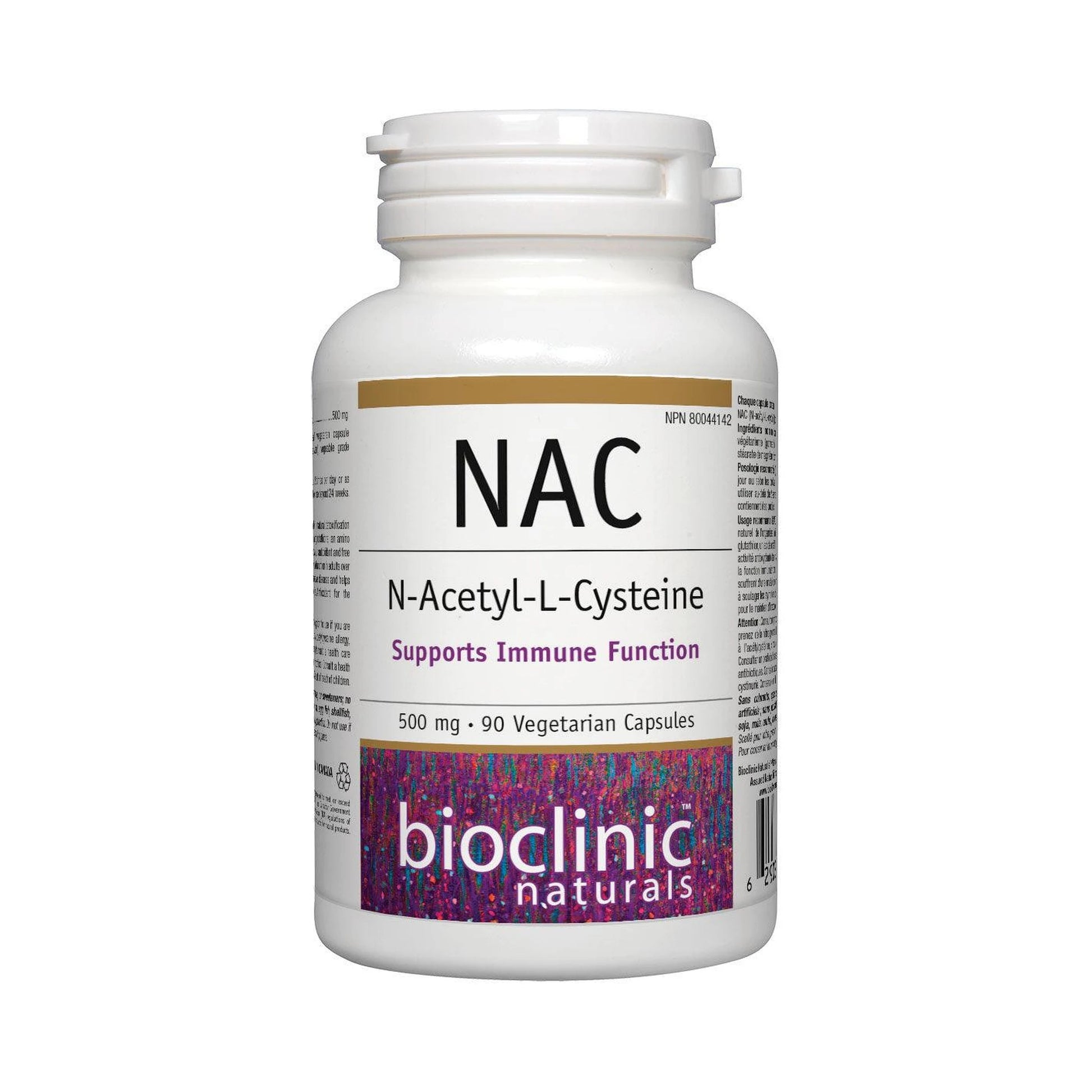 Bioclinic Naturals NAC N-Acetyl-L-Cysteine 500mg 90 Veg Capsules
