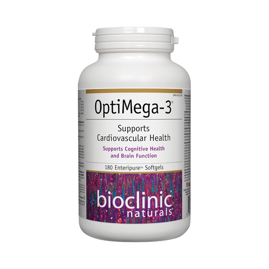Bioclinic Naturals OptiMega-3 EPA 400mg DHA 200mg 180 Softgels