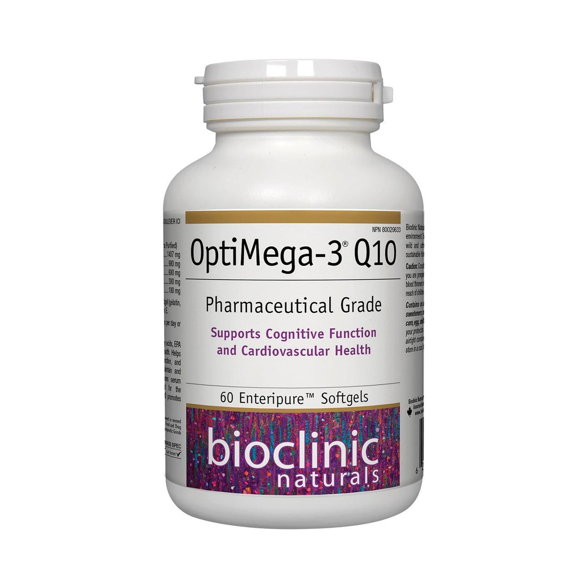 Bioclinic Naturals OptiMega-3 Q10 60 Softgels