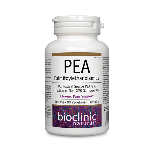 Bioclinic Naturals PEA (Palmitoylethanolamide) 400mg 90 Veg Capsules