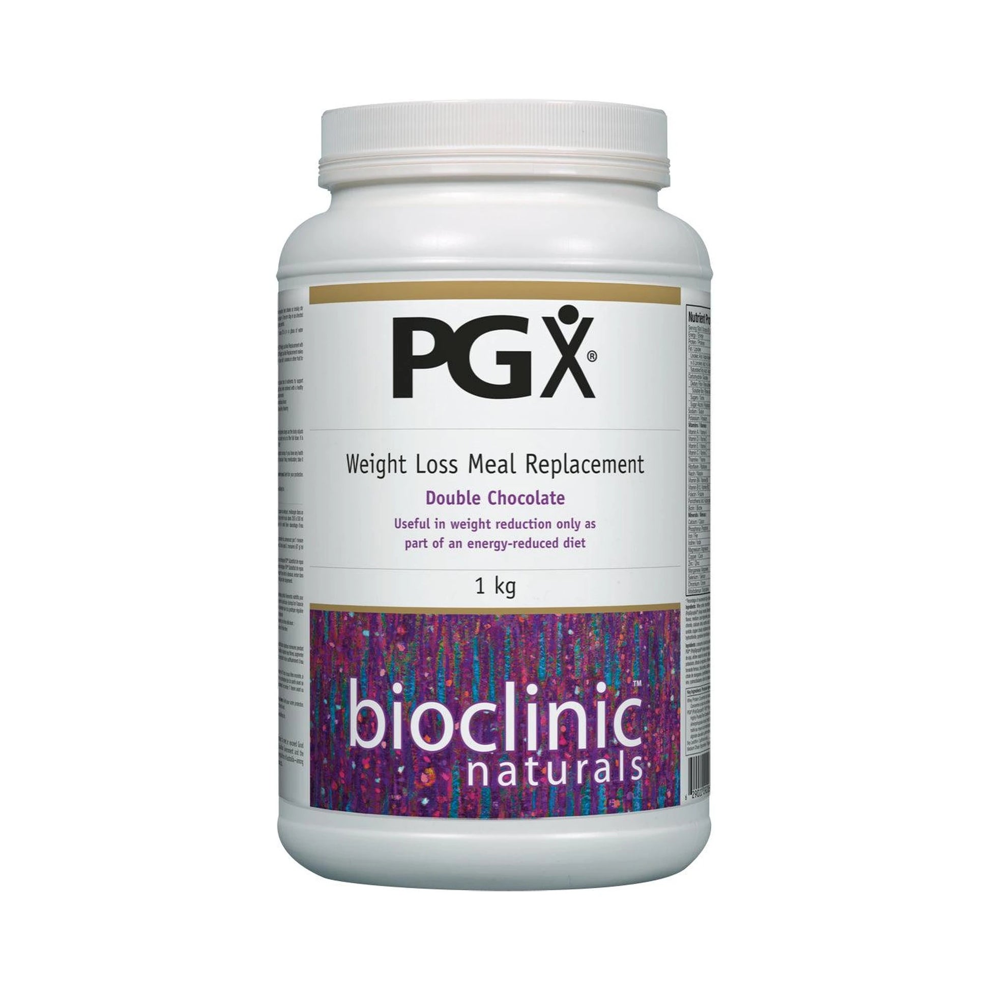 Bioclinic Naturals PGX Weight Loss Meal Replacement Double Chocolate 1kg
