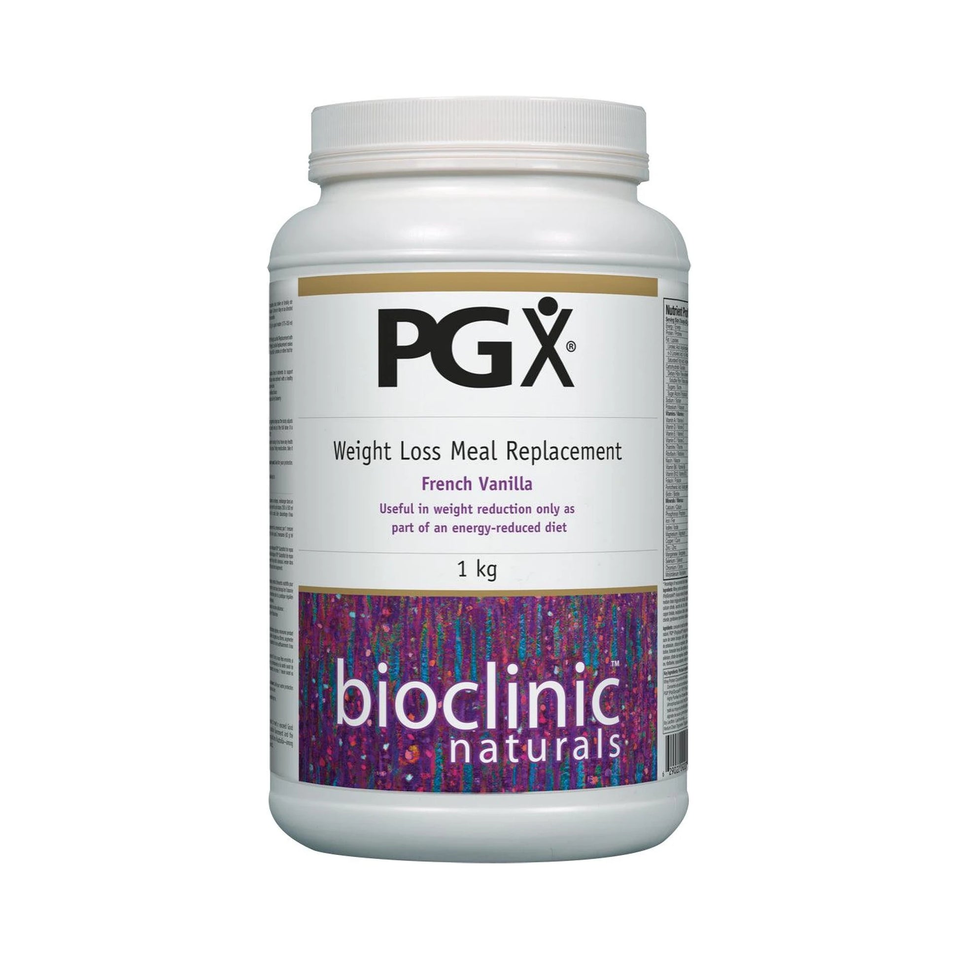 Bioclinic Naturals PGX Weight Loss Meal Replacement French Vanilla