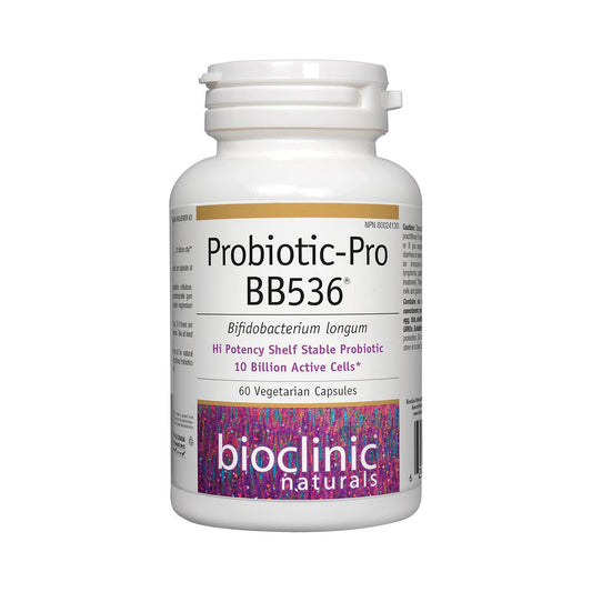 Bioclinic Naturals Probiotic-Pro BB536 10 Billion Active Cells 60 Veg Capsules