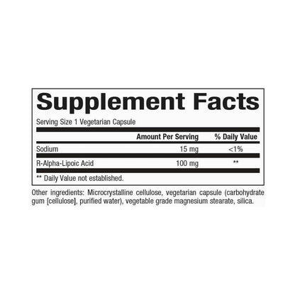 Bioclinic Naturals R-Alpha-Lipoic Acid Bioactive Form 60 Capsules