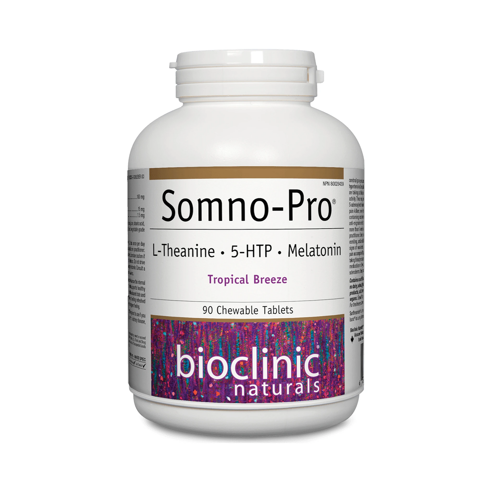 Bioclinic Naturals Somno-Pro Tropical Breeze 90 Chewable Tablets