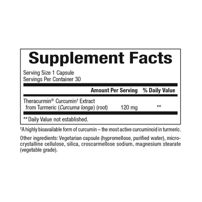 Bioclinic Naturals Theracurmin 2X 30 Veg Capsules