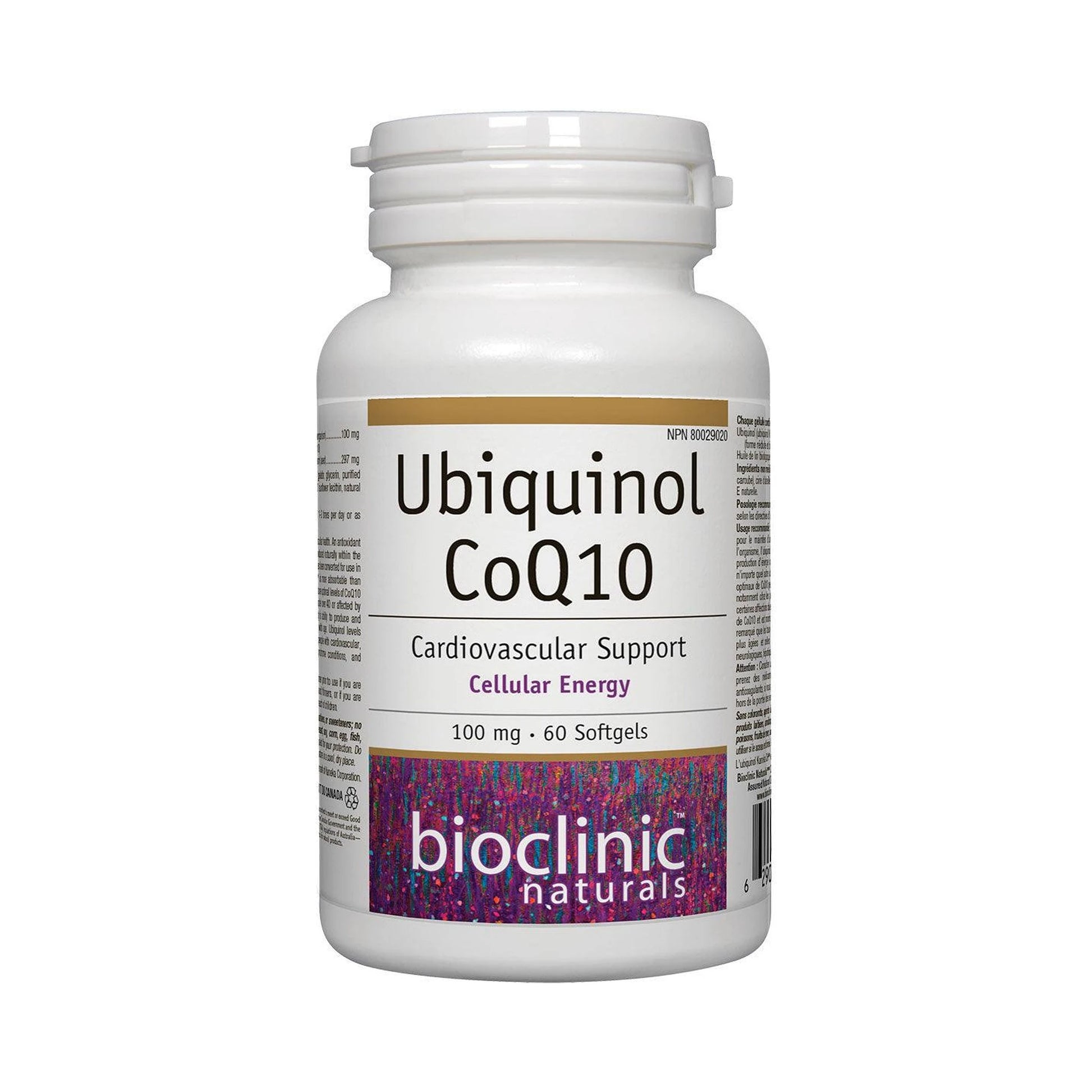 Bioclinic Naturals Ubiquinol Co-Q10 100 mg 60 Softgels