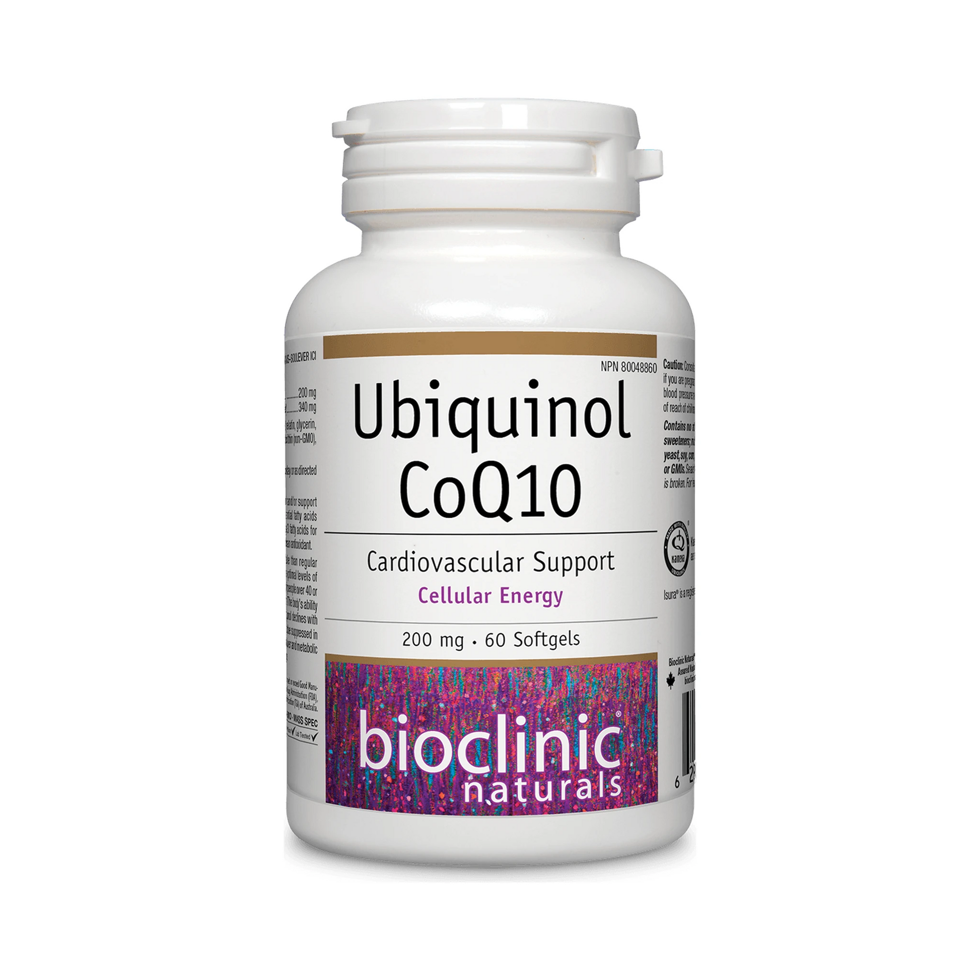 Bioclinic Naturals Ubiquinol Co-Q10 200 mg 60 Softgels